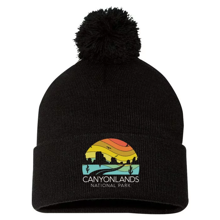 Canyonlands National Park Utah Zion Bryce Canyon Arches Pom Pom 12in Knit Beanie