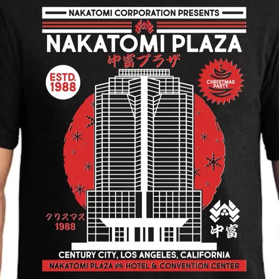 Classic Nakatomi Plaza Christmas Party Flyer Poster Pajama Set