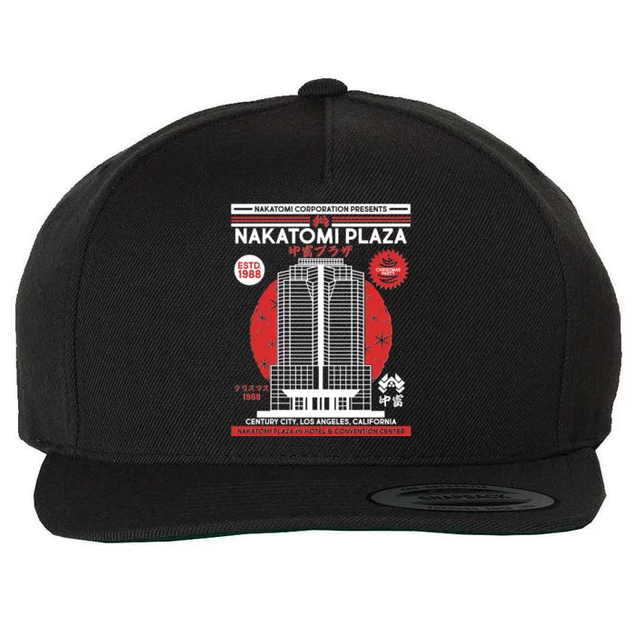 Classic Nakatomi Plaza Christmas Party Flyer Poster Wool Snapback Cap