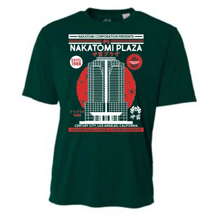 Classic Nakatomi Plaza Christmas Party Flyer Poster Cooling Performance Crew T-Shirt