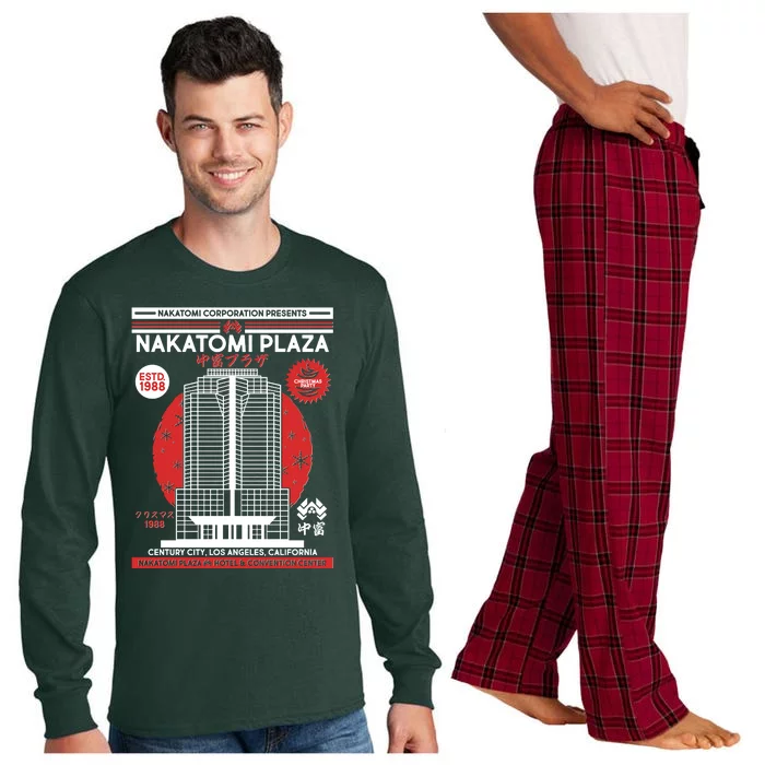 Classic Nakatomi Plaza Christmas Party Flyer Poster Long Sleeve Pajama Set