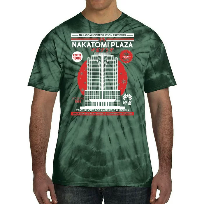 Classic Nakatomi Plaza Christmas Party Flyer Poster Tie-Dye T-Shirt