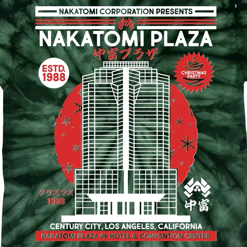 Classic Nakatomi Plaza Christmas Party Flyer Poster Tie-Dye T-Shirt