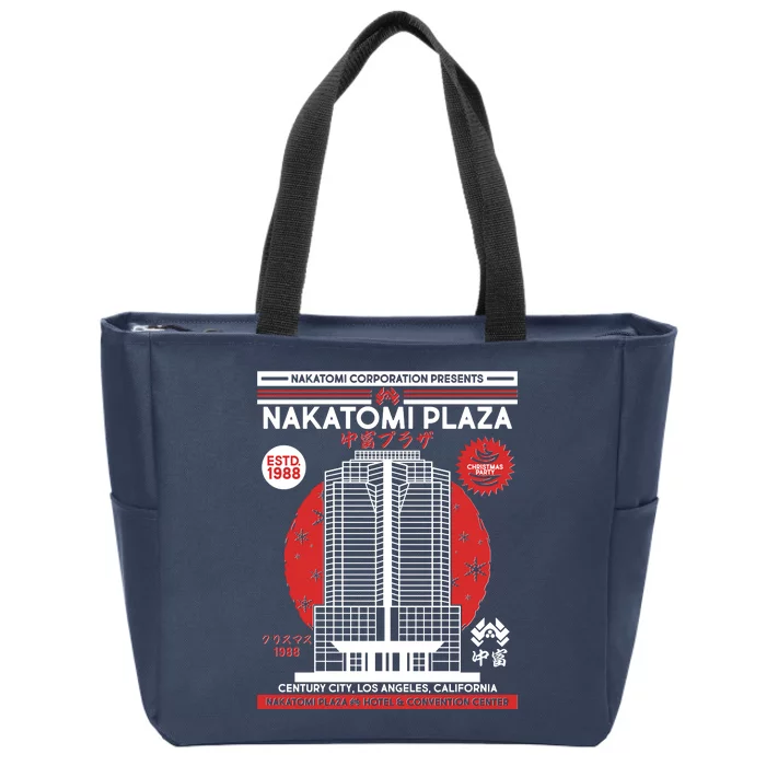 Classic Nakatomi Plaza Christmas Party Flyer Poster Zip Tote Bag