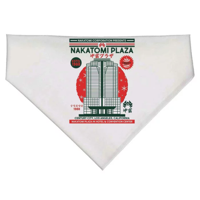 Classic Nakatomi Plaza Christmas Party Flyer Poster USA-Made Doggie Bandana