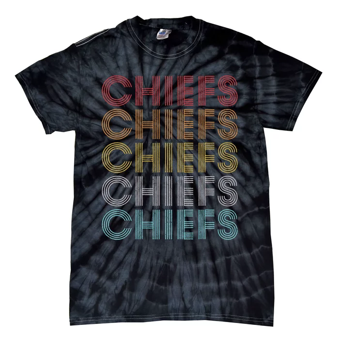 Chiefs Name Personalized Vintage Chiefs Sport Tie-Dye T-Shirt