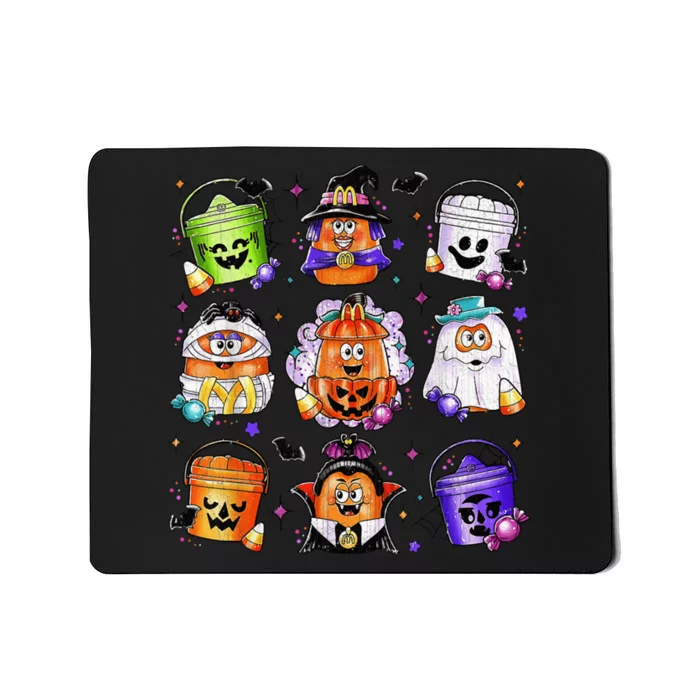 Chicken Nuggets Pumpkin Halloween 90S Vintage Mousepad