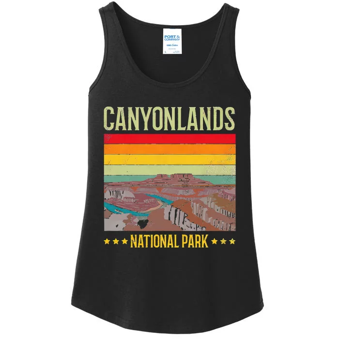 Canyonlands National Park US Vintage USA Utah State Lover Ladies Essential Tank