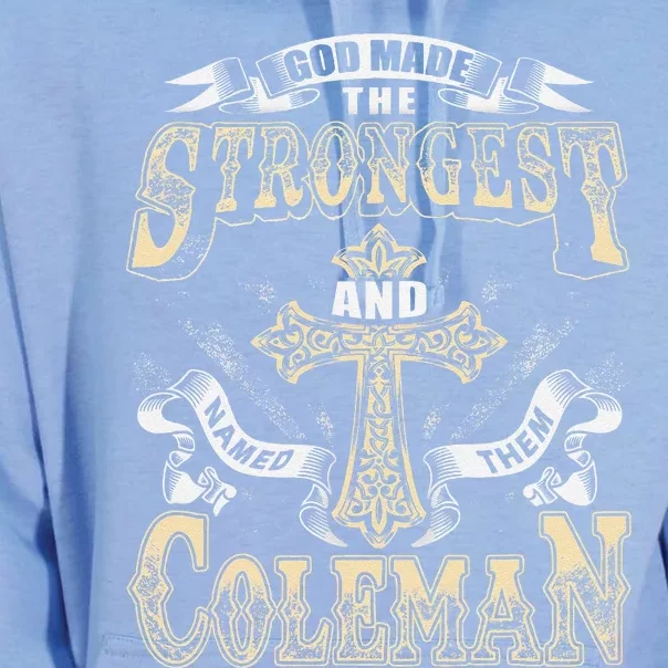 Coleman Name Personalized Coleman Unisex Surf Hoodie