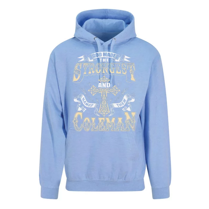 Coleman Name Personalized Coleman Unisex Surf Hoodie