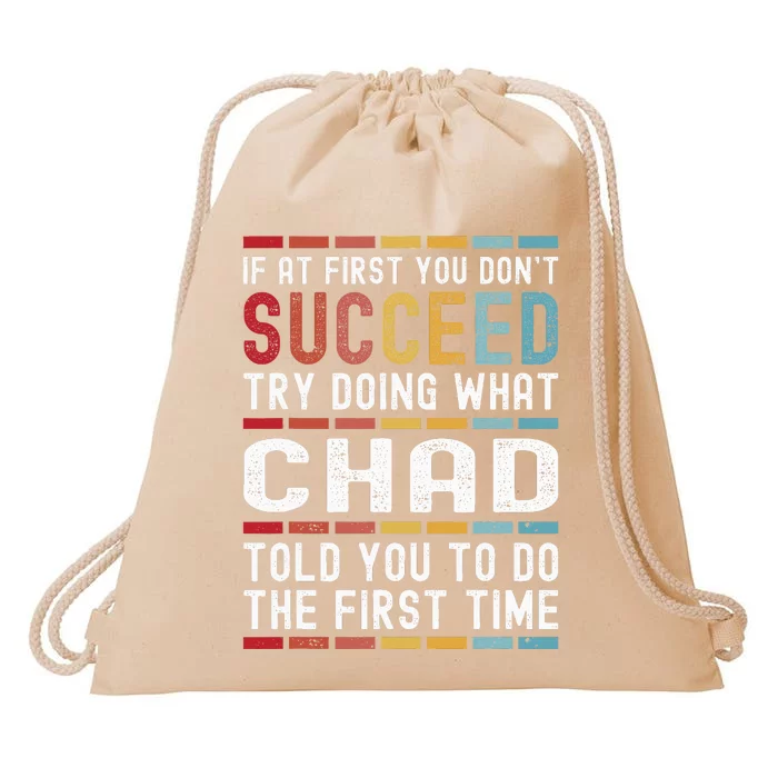 Chad Name Personalized Funny Birthday Christmas Joke Drawstring Bag