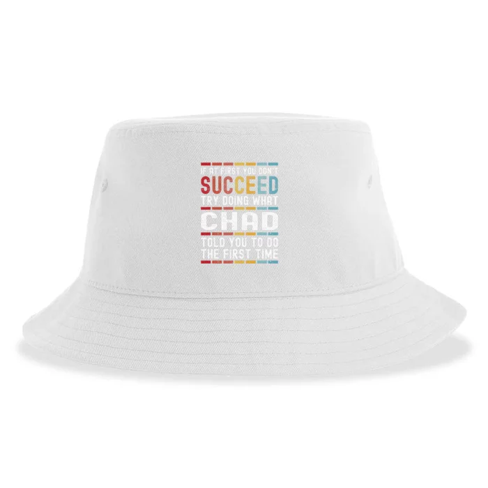 Chad Name Personalized Funny Birthday Christmas Joke Sustainable Bucket Hat