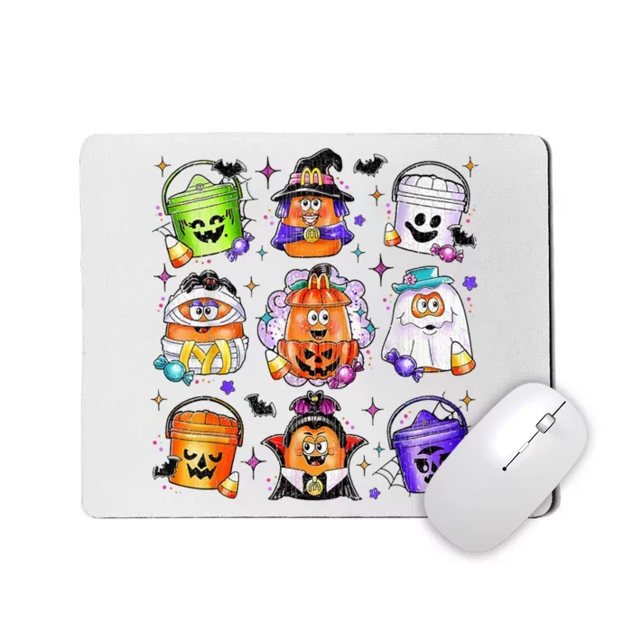 Chicken Nuggets Pumpkin Halloween 90S Vintage Mousepad