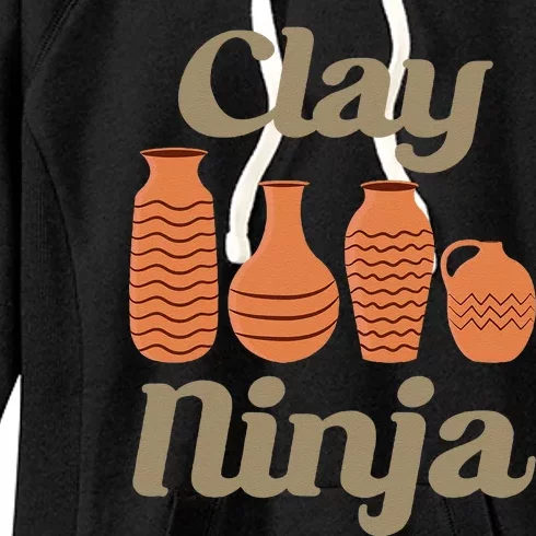 Clay Ninja Pottery Funny Ceramic Women's Fleece Hoodie