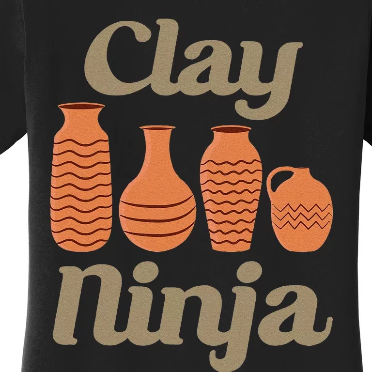 Clay Ninja Pottery Funny Ceramic Women's T-Shirt