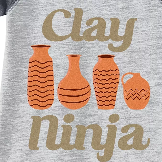 Clay Ninja Pottery Funny Ceramic Infant Baby Jersey Bodysuit