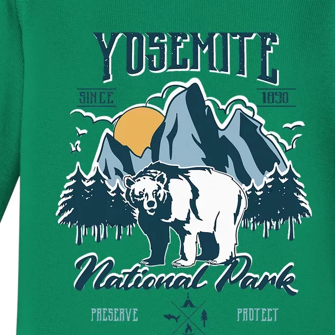 California National Park Yosemite National Park Baby Long Sleeve Bodysuit