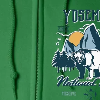 California National Park Yosemite National Park Full Zip Hoodie