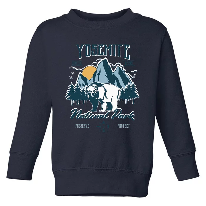 California National Park Yosemite National Park Toddler Sweatshirt