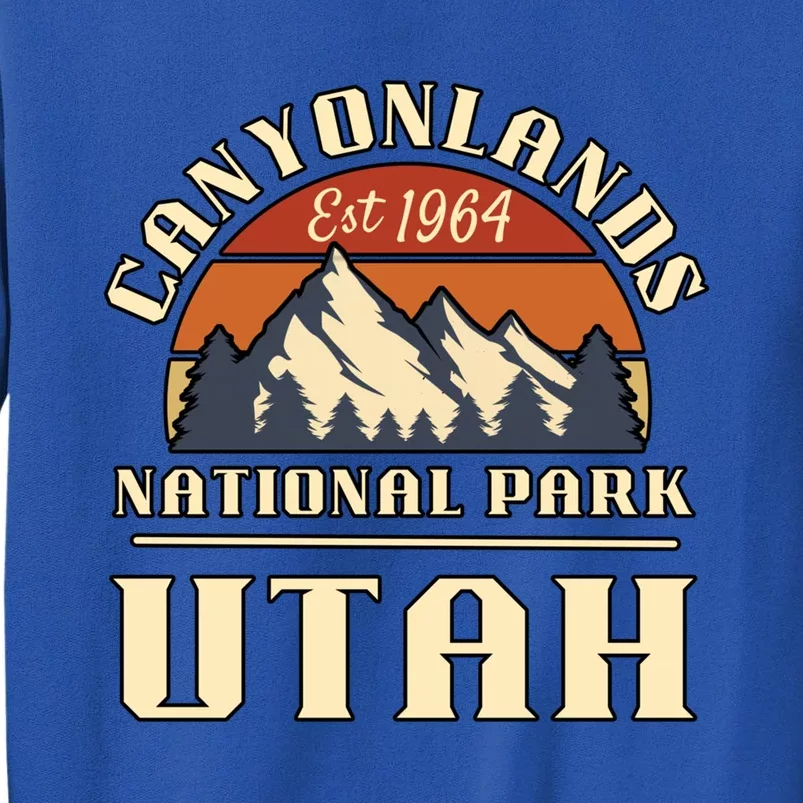 Canyonlands National Park Utah Mountain Hiking Retro Gift Tall Sweatshirt