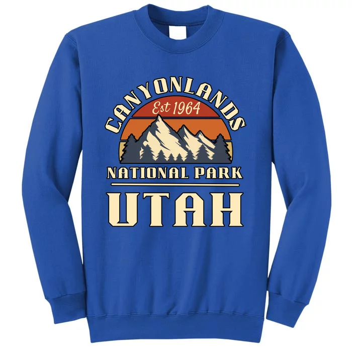 Canyonlands National Park Utah Mountain Hiking Retro Gift Tall Sweatshirt