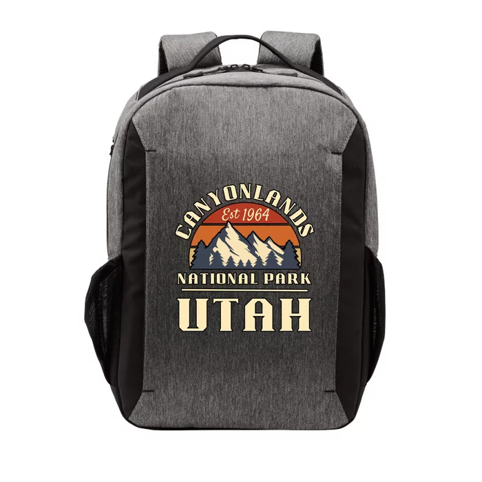 Canyonlands National Park Utah Mountain Hiking Retro Gift Vector Backpack