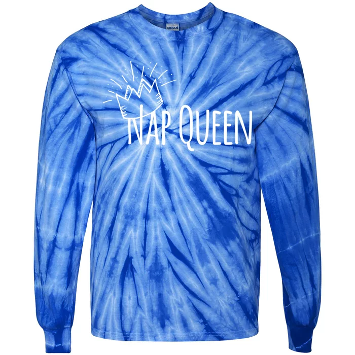 Cute Nap Queen Gift Tie-Dye Long Sleeve Shirt