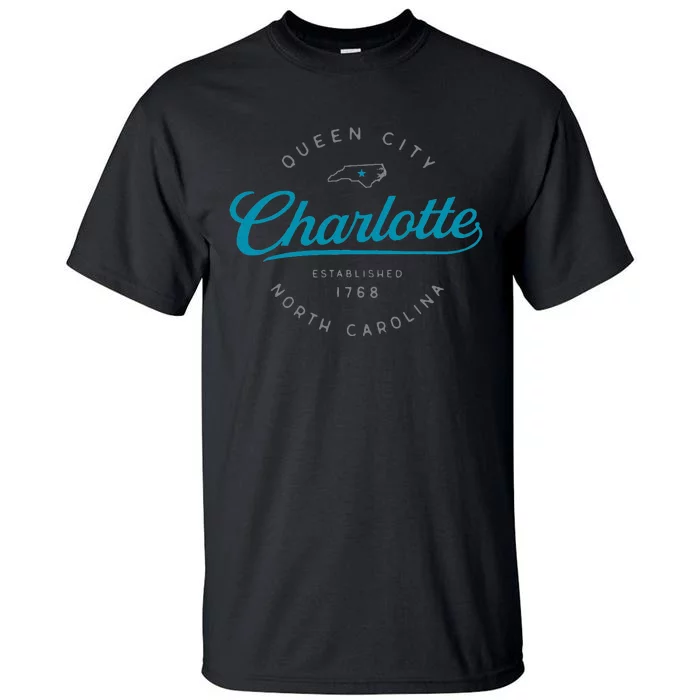 Charlotte Nc Queen City North Carolina Tall T-Shirt