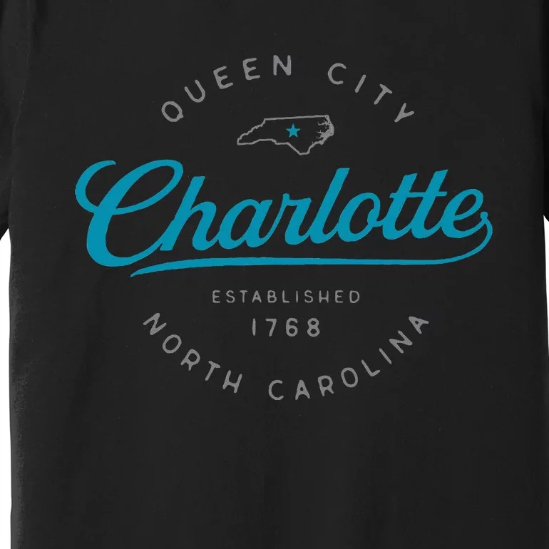 Charlotte Nc Queen City North Carolina Premium T-Shirt