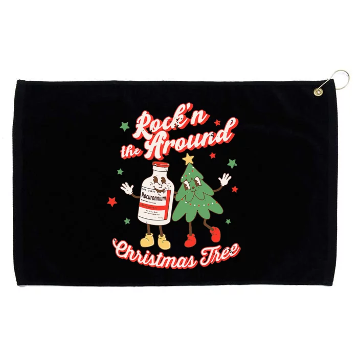 Christmas Nurse Rocn Around The Christmas Tree NICU L&D Grommeted Golf Towel