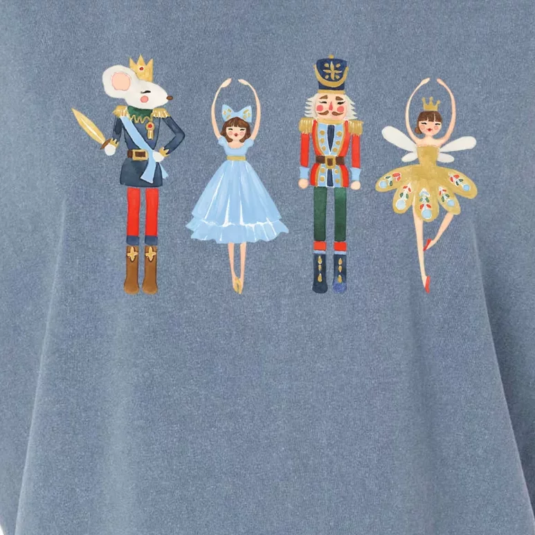 Christmas Nutcracker Rat/Mouse King Soldier Princess Family Garment-Dyed Women's Muscle Tee