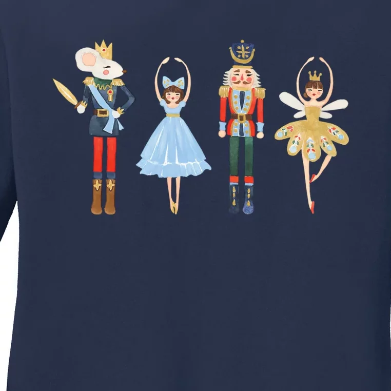 Christmas Nutcracker Rat/Mouse King Soldier Princess Family Ladies Long Sleeve Shirt