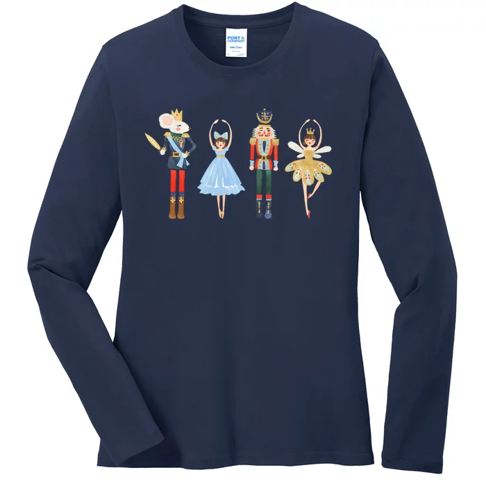 Christmas Nutcracker Rat/Mouse King Soldier Princess Family Ladies Long Sleeve Shirt