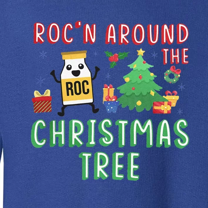 Christmas Nurse Rocn Around The Christmas Tree Funny Xmas Toddler Sweatshirt