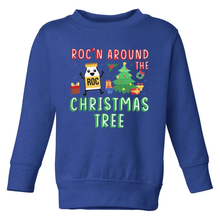 Christmas Nurse Rocn Around The Christmas Tree Funny Xmas Toddler Sweatshirt