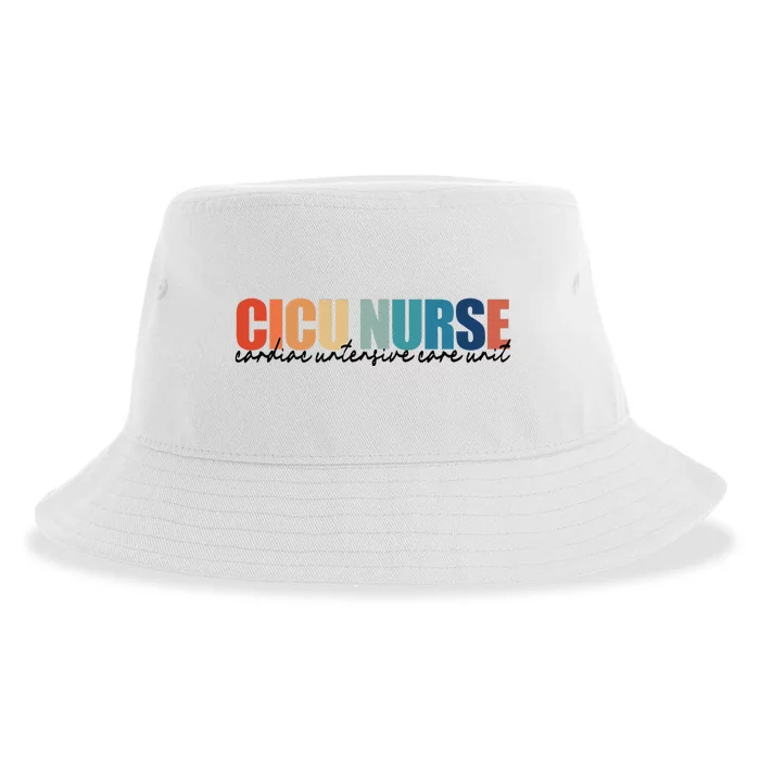 CICU Nurse RN Cardiac Intensive Care Unit Nurse Life Sustainable Bucket Hat