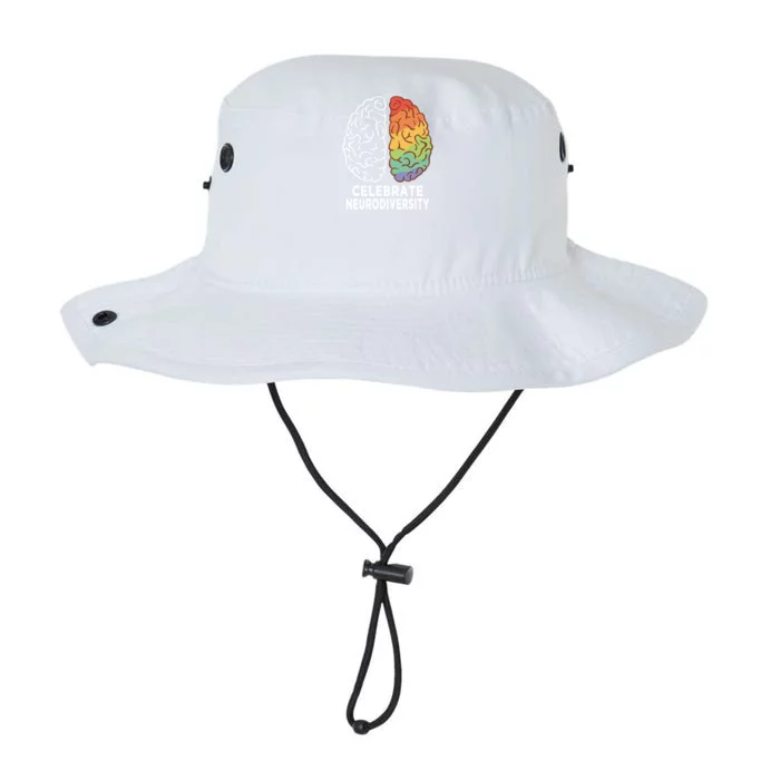 Celebrate Neurodiversity Rainbow Brain Autism Awareness Meaningful Gift Legacy Cool Fit Booney Bucket Hat