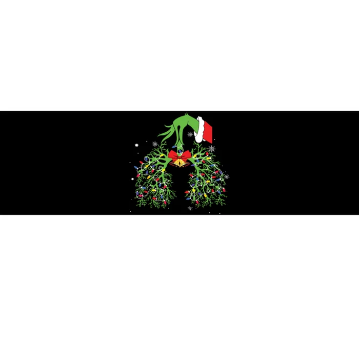 Christmas Nurse Respiratory Therapist Lung Xmas Lights Bumper Sticker