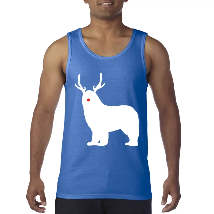 Christmas Newfoundland Reindeer Newfie Dog Gift Tank Top