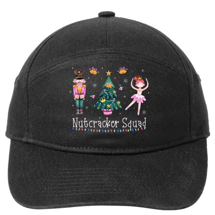 Christmas Nutcracker Squad Ballet Dance 7-Panel Snapback Hat