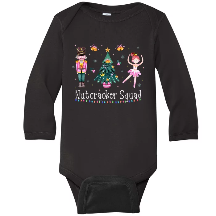 Christmas Nutcracker Squad Ballet Dance Baby Long Sleeve Bodysuit