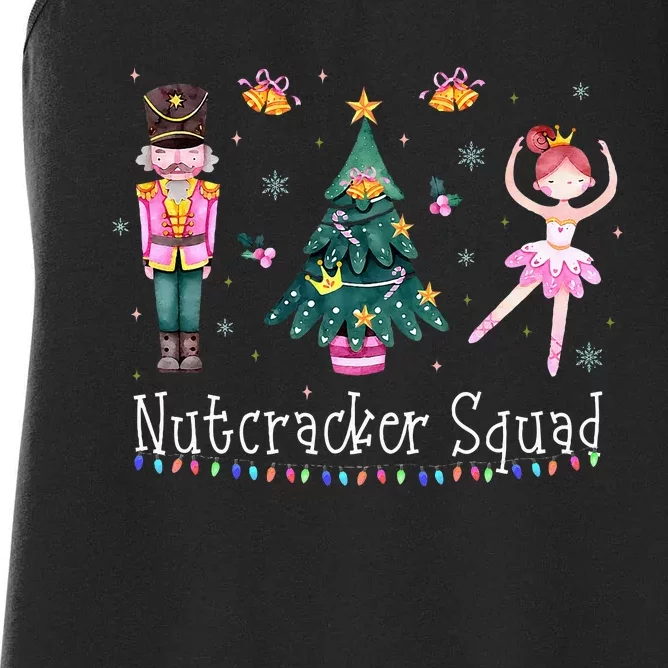 Christmas Nutcracker Squad Ballet Dance Women's Racerback Tank