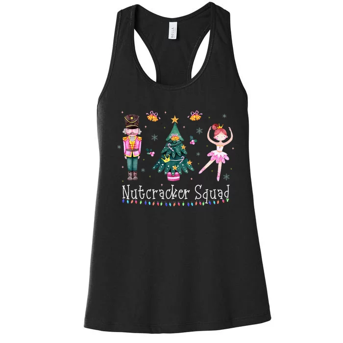 Christmas Nutcracker Squad Ballet Dance Women's Racerback Tank