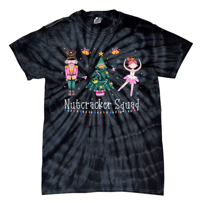 Christmas Nutcracker Squad Ballet Dance Tie-Dye T-Shirt