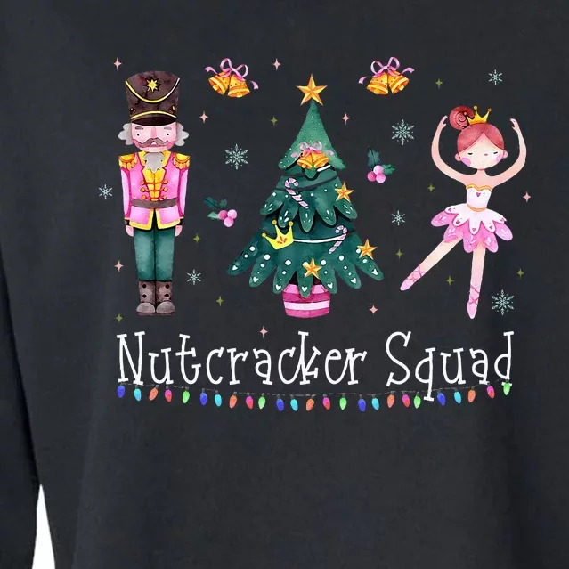 Christmas Nutcracker Squad Ballet Dance Cropped Pullover Crew