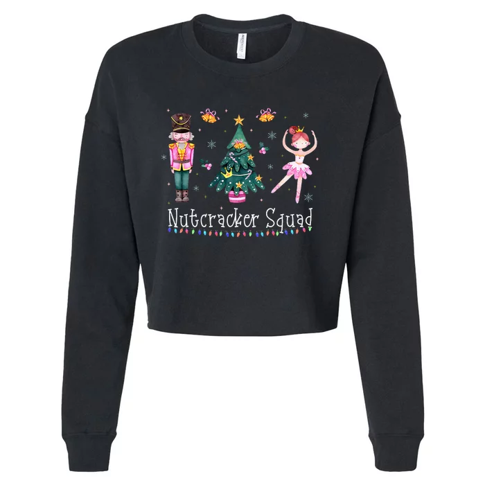 Christmas Nutcracker Squad Ballet Dance Cropped Pullover Crew