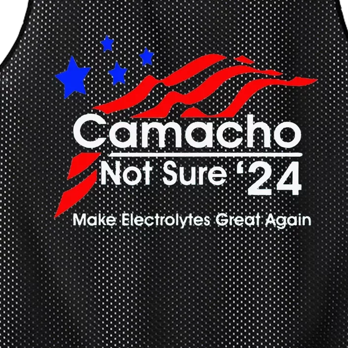 Camacho Not Sure For President 2024 Mesh Reversible Basketball Jersey Tank