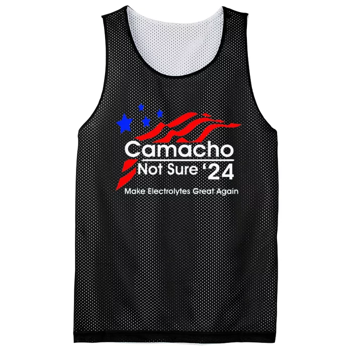 Camacho Not Sure For President 2024 Mesh Reversible Basketball Jersey Tank