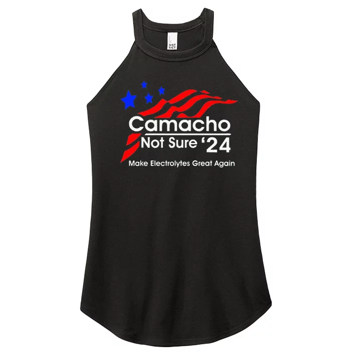 Camacho Not Sure For President 2024 Women’s Perfect Tri Rocker Tank