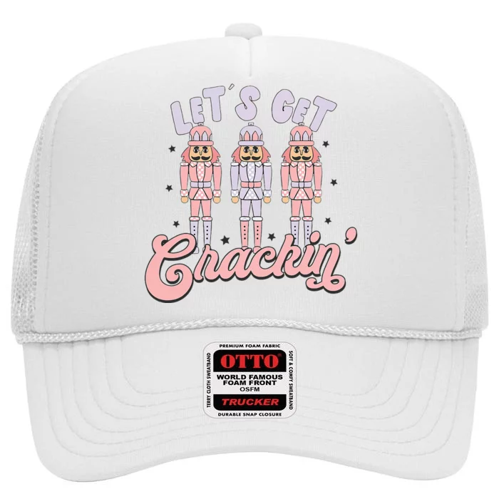 Christmas Nutcracker Squad Lets Get Crackin Ballet High Crown Mesh Trucker Hat